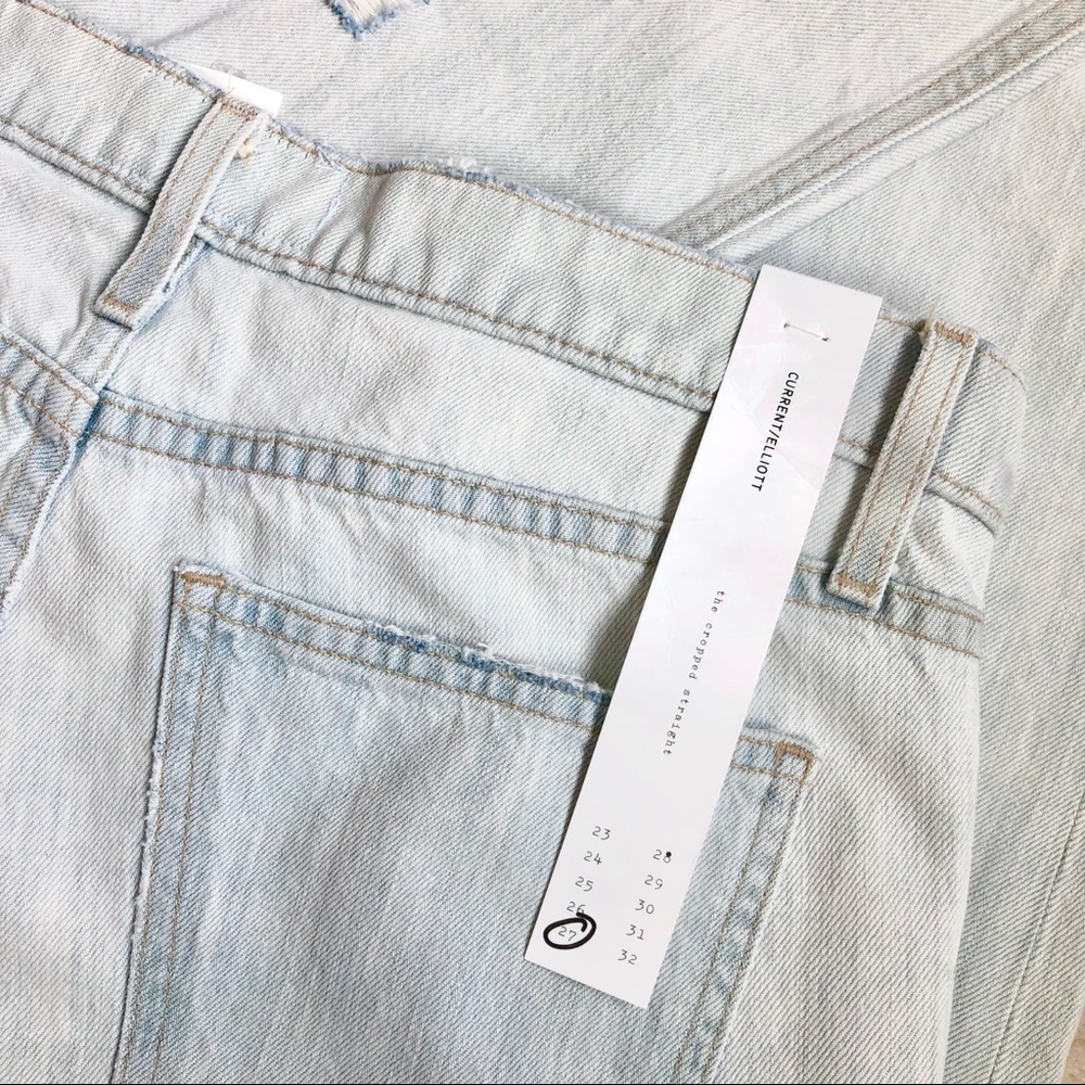 Current/Elliott “The Cropped Straight” Jeans